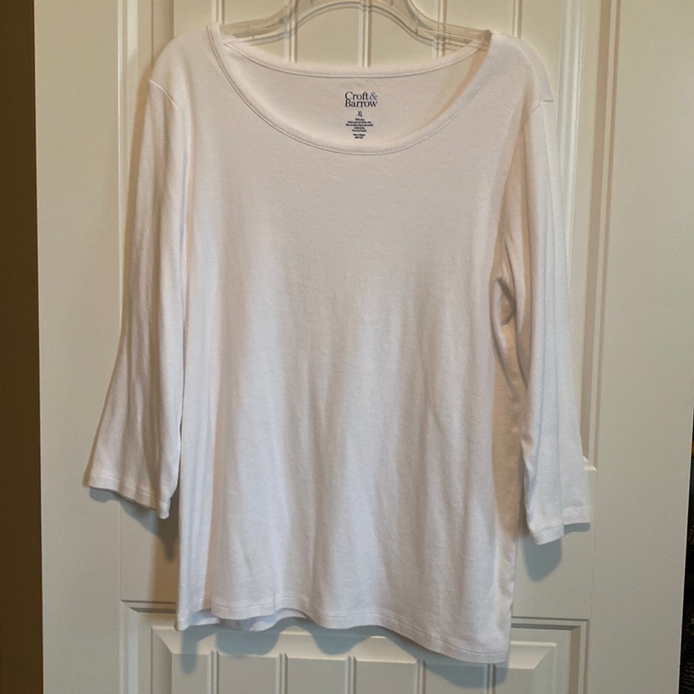 Croft & Barrow 3/4 Length Sleeve Top
